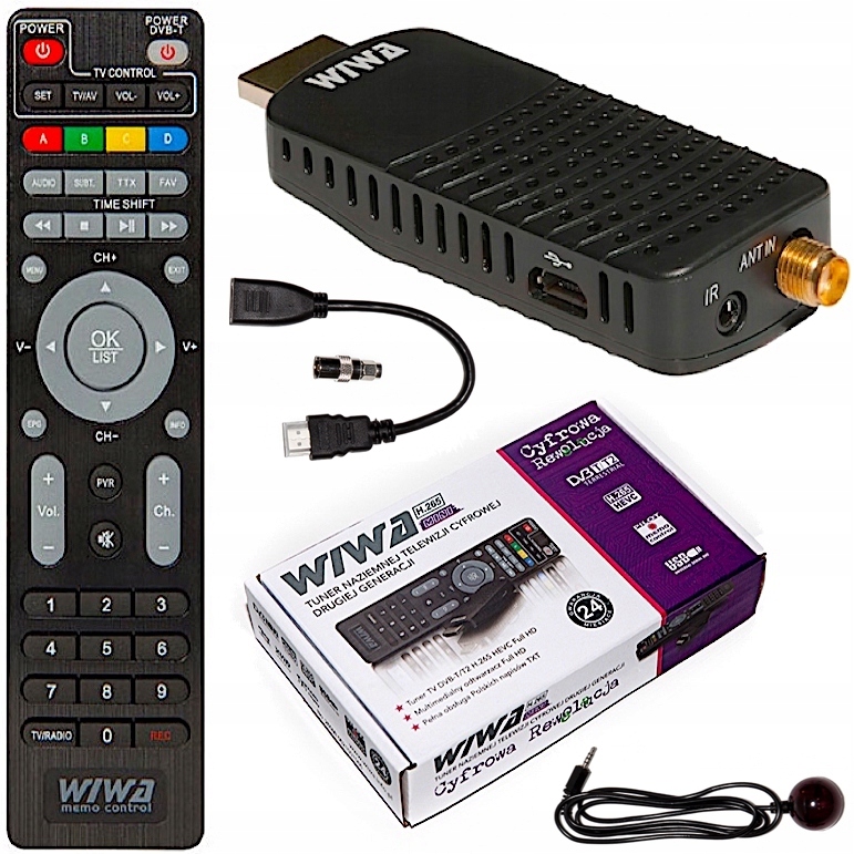 

Dekoder DVBT2 Naziemnej Hdmi Usb Tuner H.265 Hevc