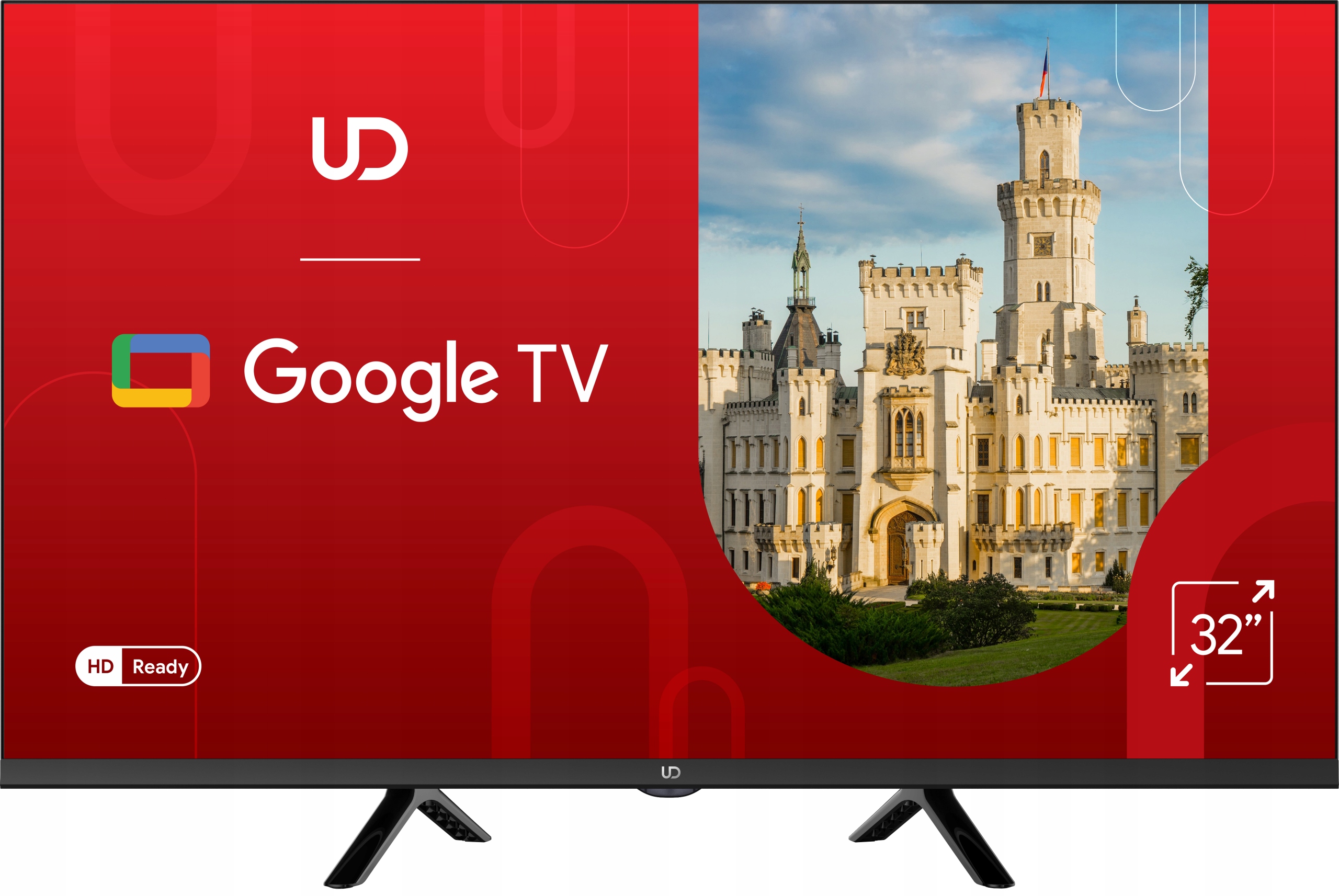 Telewizor Ud 32 Cale Hd Smart Google Tv 11 Bluetooth Dvb T T2 Hevc Dolby