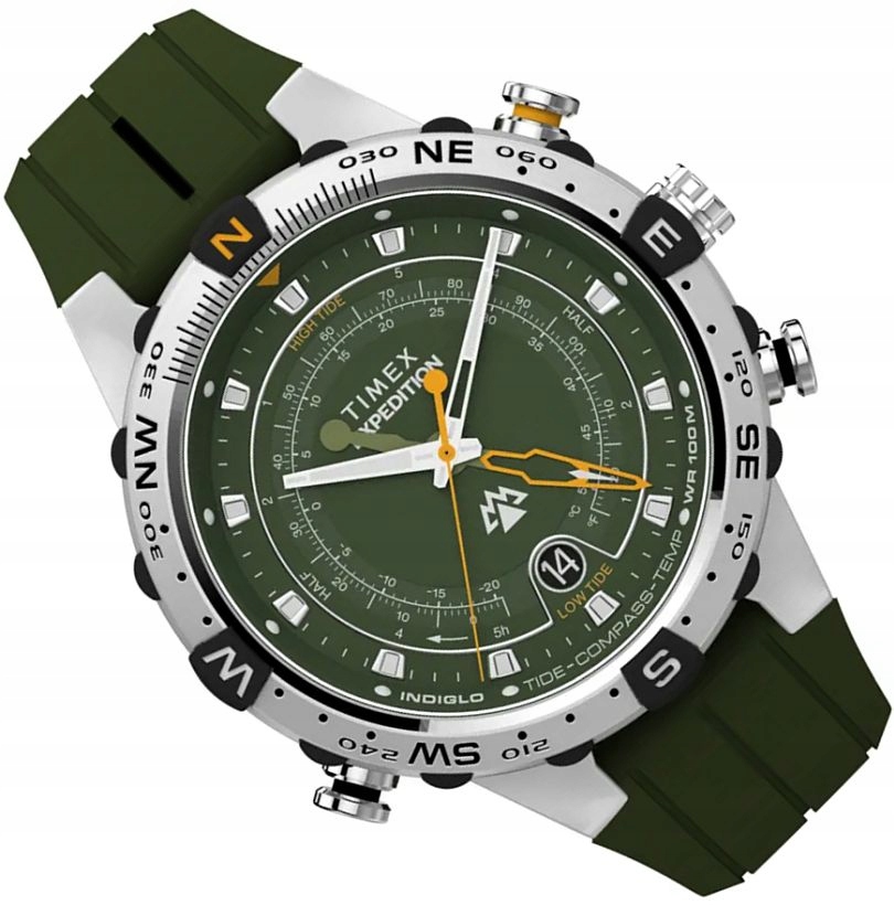 Sportovní Pánské Hodinky Timex TW2Y14400 Expedition S Kompasem WR100 Indiglo