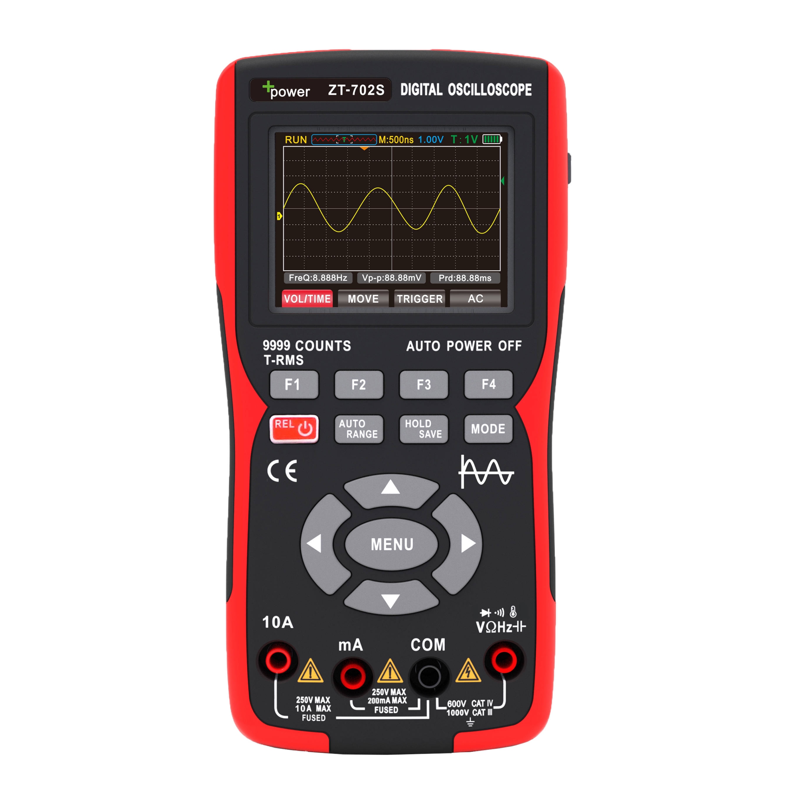 Miernik Multimetr cyfrowy Oscyloskop 2w1 +Power ZT-702S Marka inna