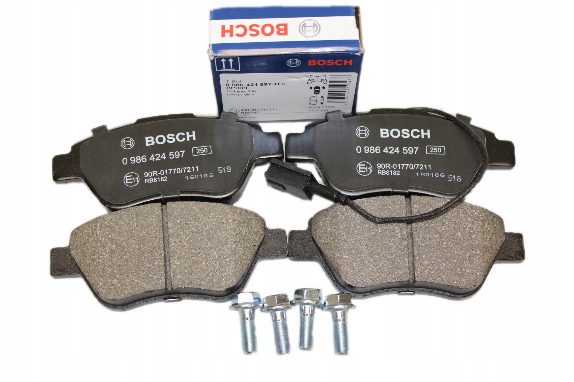 0986424597 - BOSCH 0 986 424 597 ГАЛЬМІВНІ КОЛОДКИ