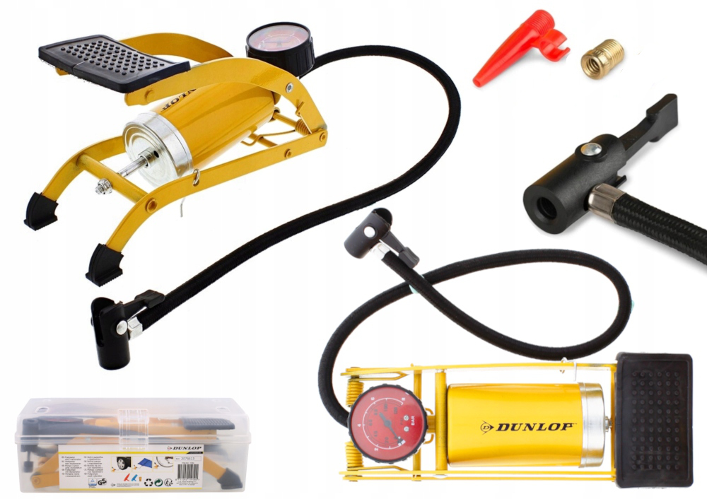 POMPKA SAMOCHODOWA ROWEROWA DUNLOP CIŚNIENIOMIERZ