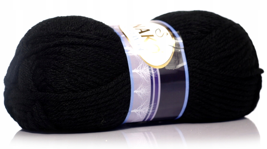 Włóczka Nako Sport Wool Nr 217 Czarna