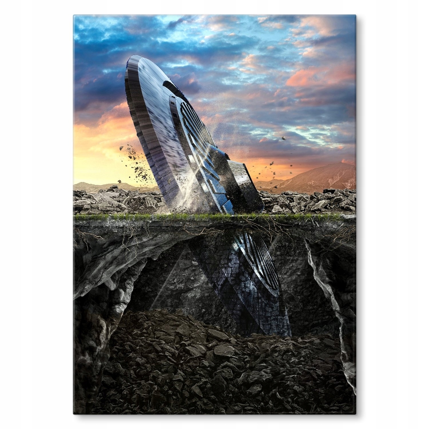 Kovový plakát Ufo Szyld Plech 42 x 59,4 cm Dárek