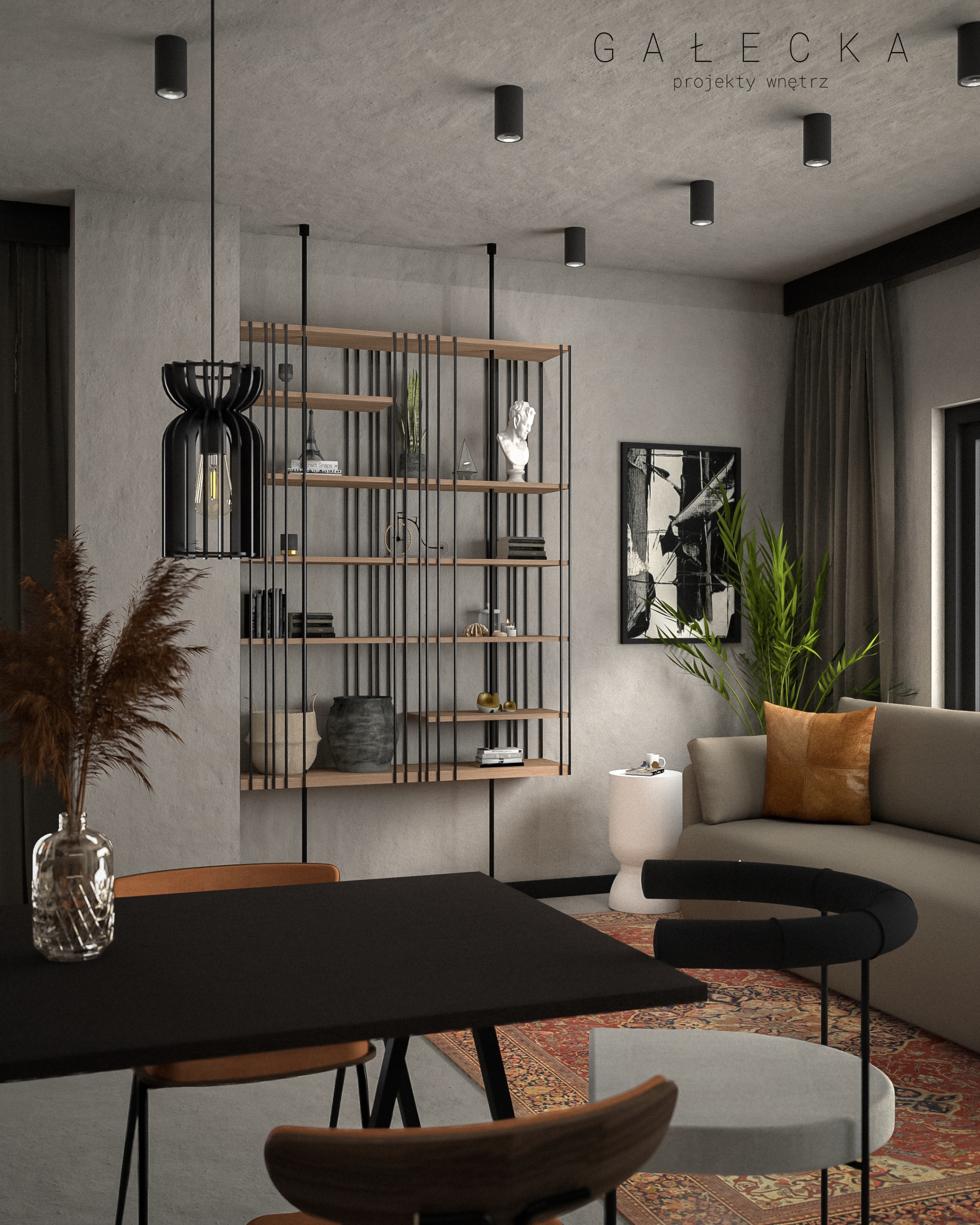 PROJEKT WNĘTRZ z materiałami ŁAZIENKA KUCHNIA