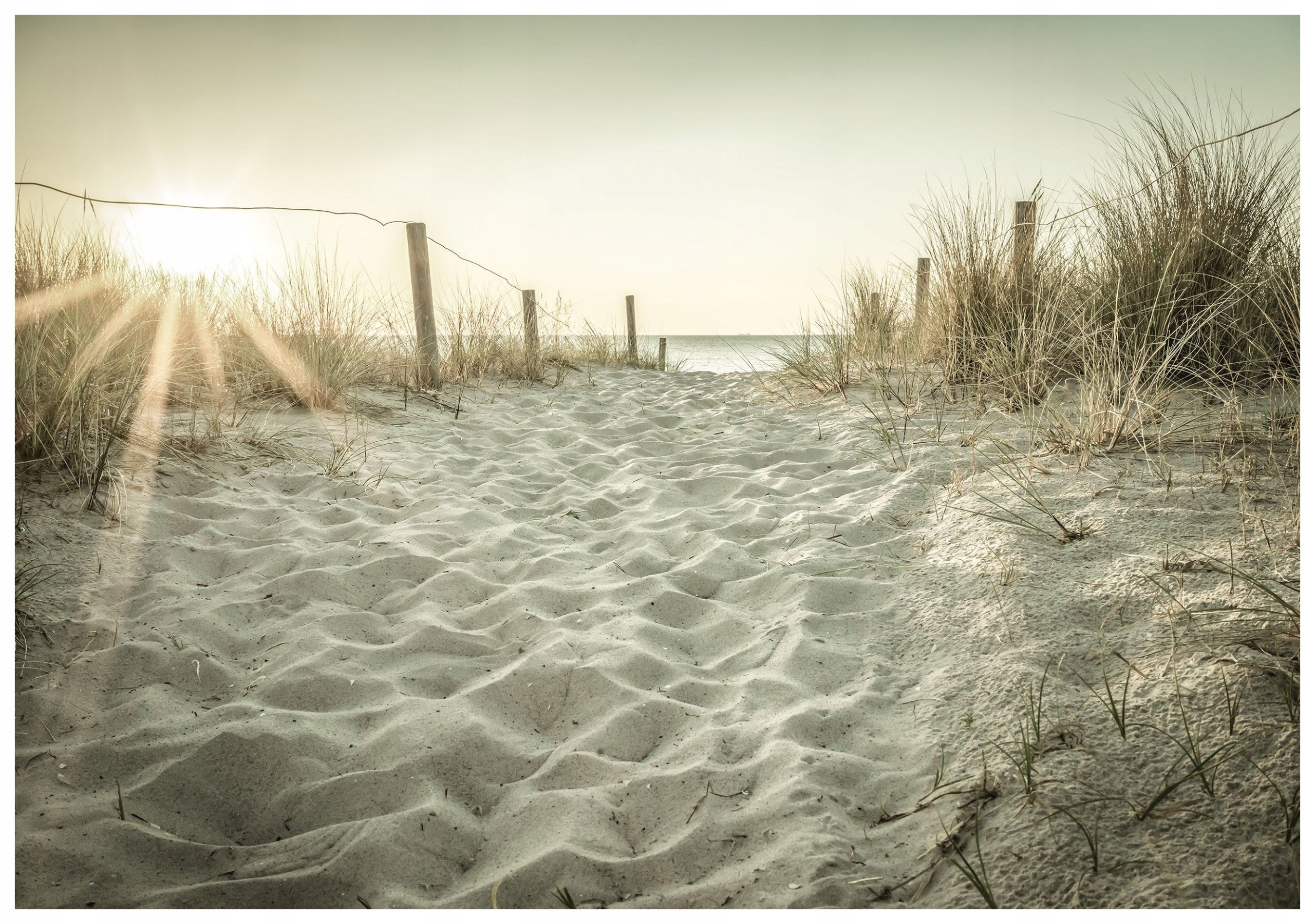 Fototapeta Plážová cesta Okraj Útek západu slnka 312x219 lepidlo