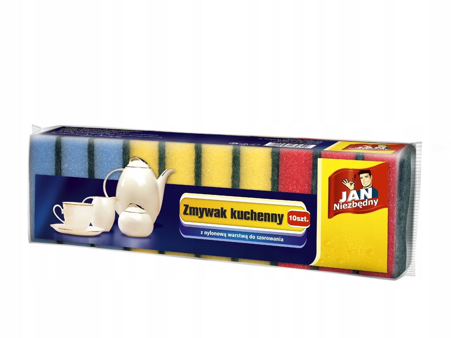 

Zmywak Gąbka Do Naczyń Myjka Jn Mix Kolor 10 Sztuk