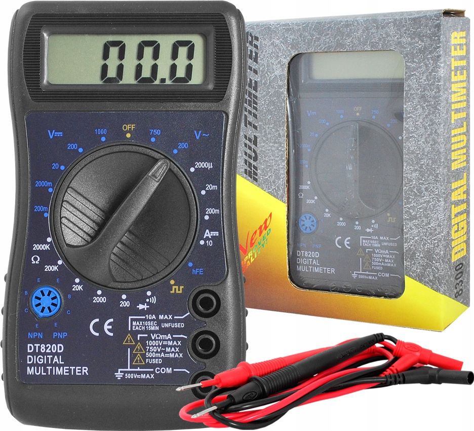 

Miernik Prądu Elektroniczny Uniwersalny DT33A LCD