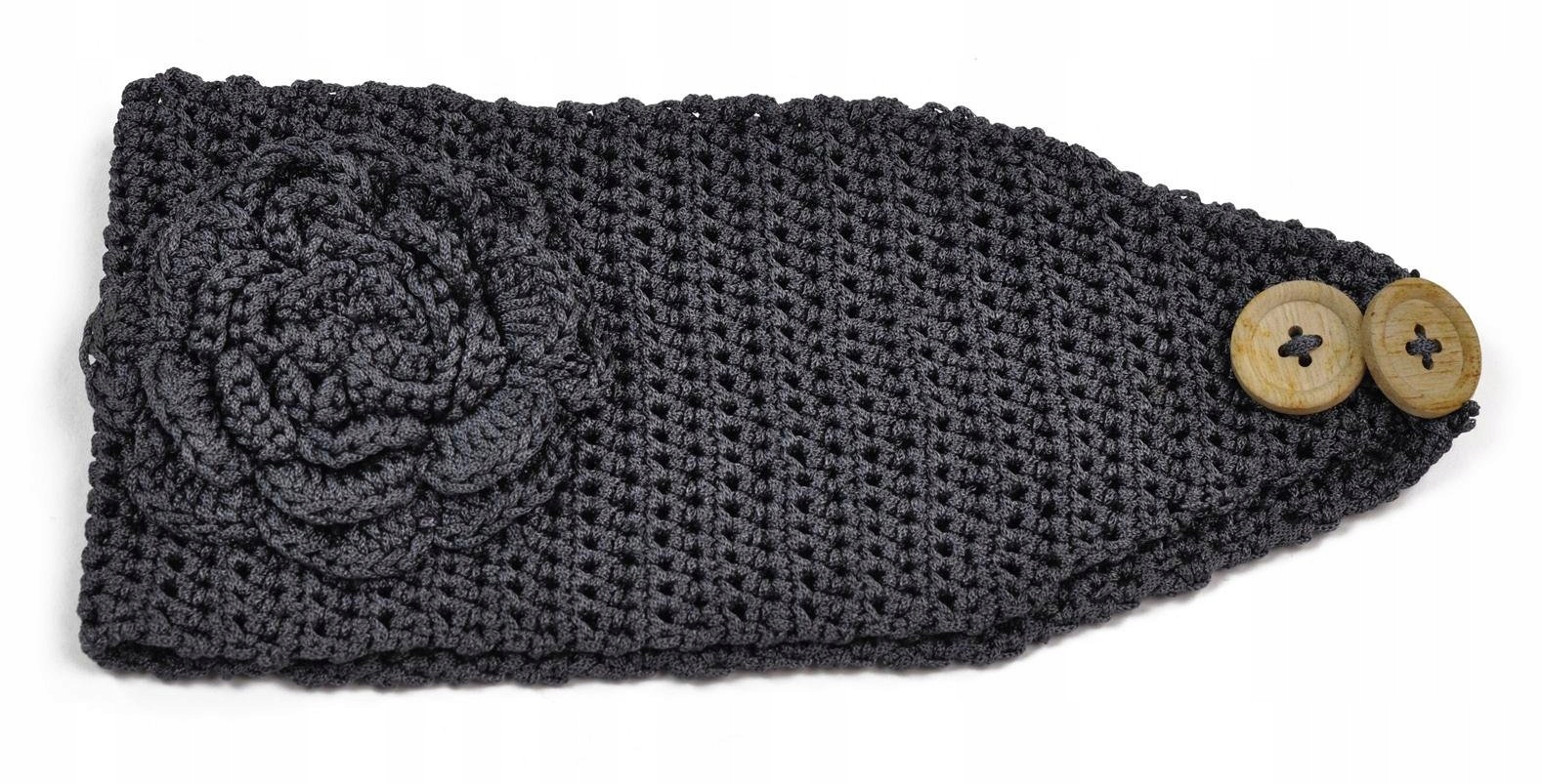 

Szaleo śliczna Opaska z różą cz1370-2