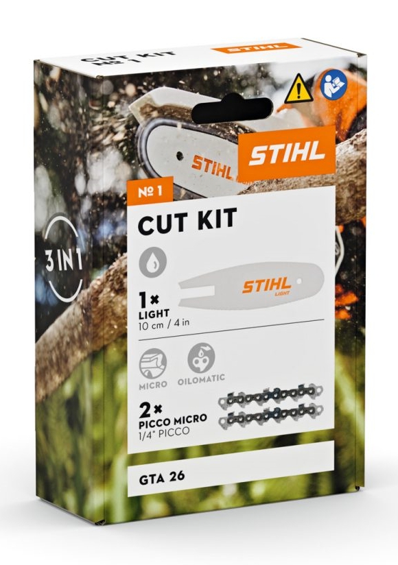 Stihl GTA26 2 x łańcuch prowadnica Cut Kit Oryginał