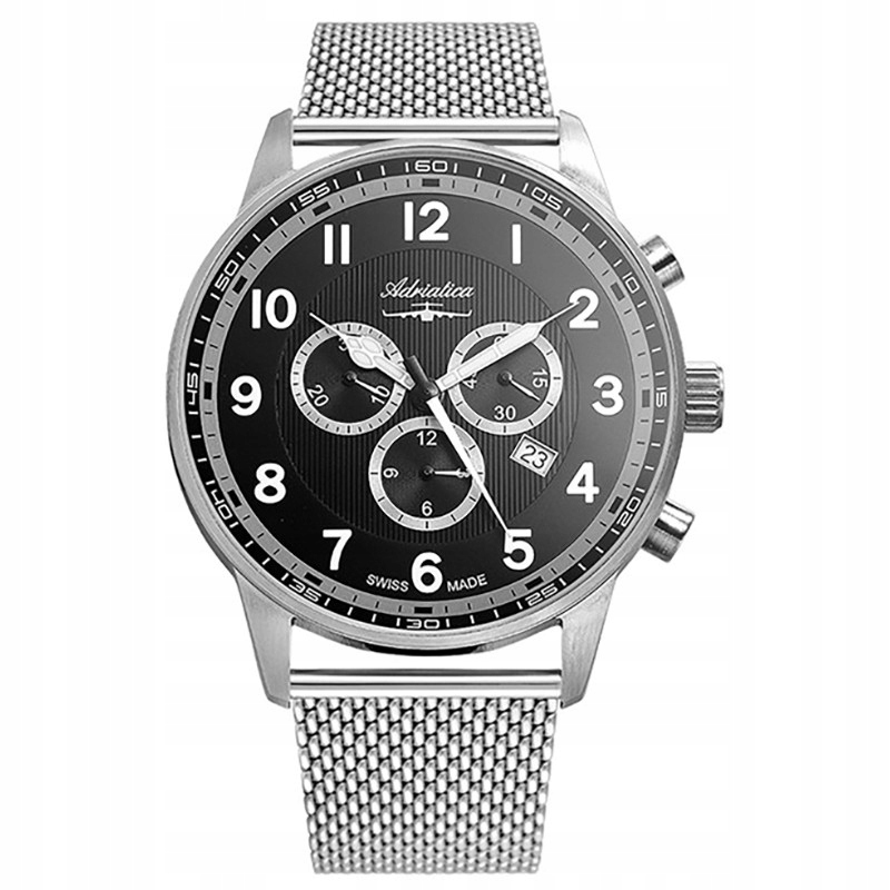 Pánské Hodinky Adriatica A1076.5124CHXLG stříbrné