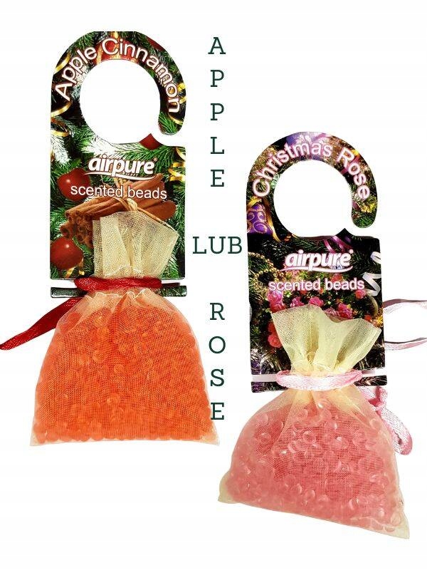 Levně 13 x Anglický osvěžovač s vonnými kuličkami rose apple cinamon airpure