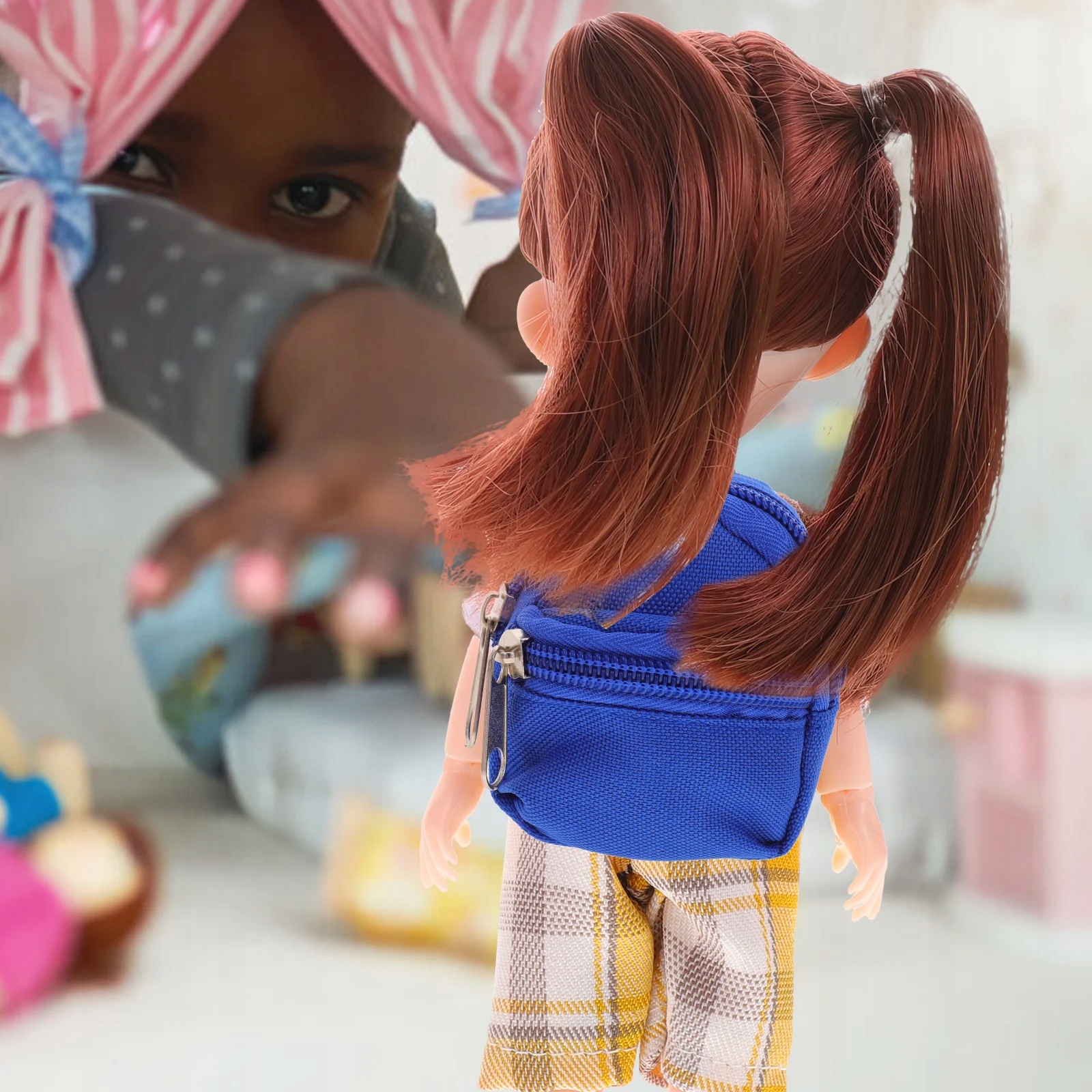 Miniaturowy model dekoracji plecaka dla lalek Marka inna