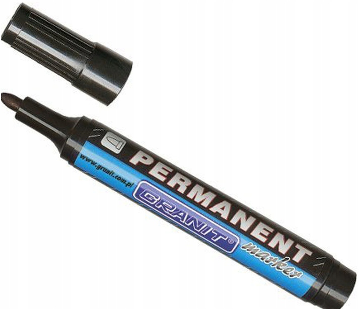 Marker Wodoodporny M860 do Drewna, Szkła, Metalu - Czarny