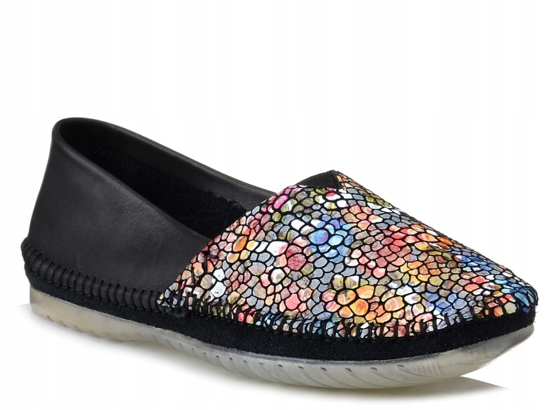 

Baleriny damskie Maciejka 1930 slip-on skórzane 40