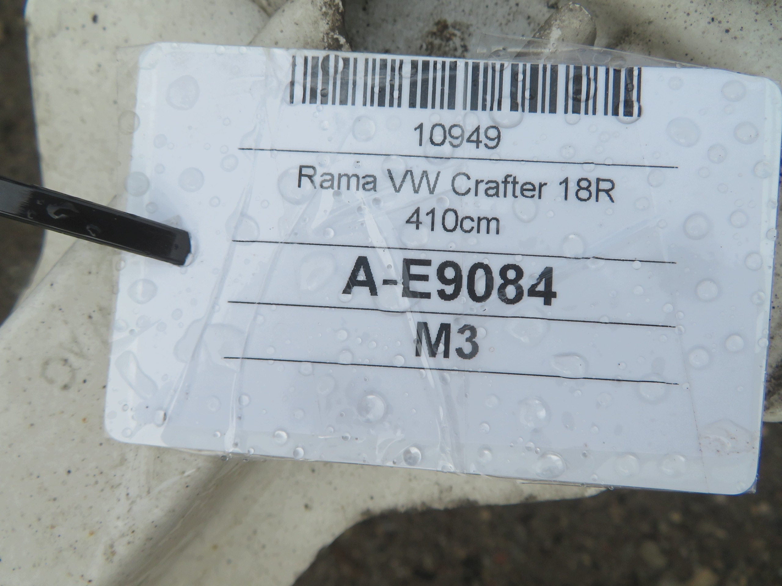 VW CRAFTER II MAN TGE 18R RAMA wheel POJEDYNCZE