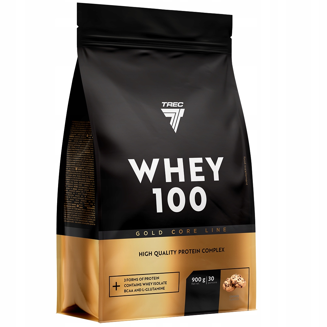 Trec Whey 100 Gold 900g 3 Formy Bílkoviny Wpc Wpi Wph Core Sušenky
