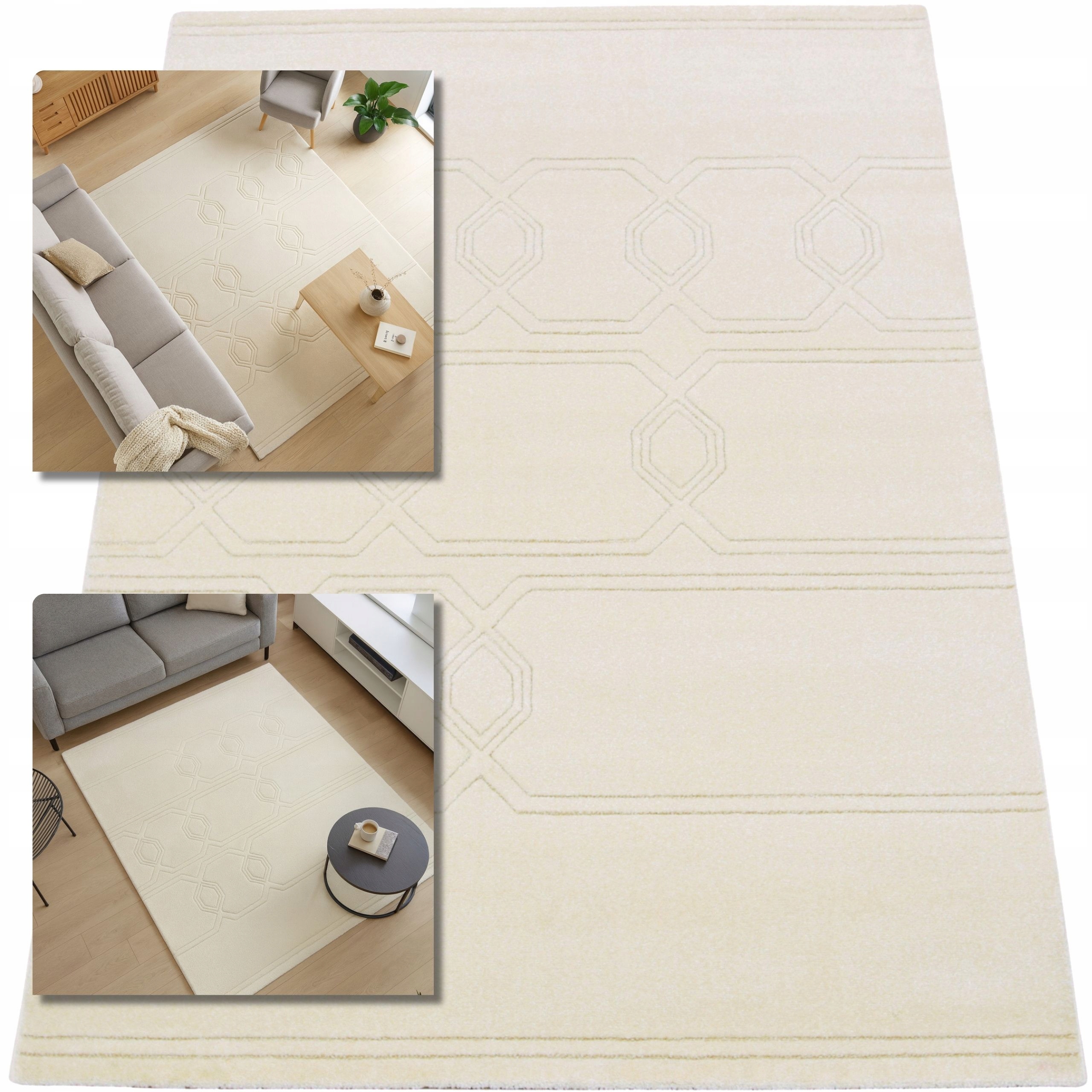 Koberec 160x230 Romantic Béžový Koberec Do Obývacího Pokoje Loft Koberec Moderní