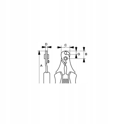 OBCINAKI DO KABLI 4MM 165MM BAHCO EAN (GTIN) 7314150179695