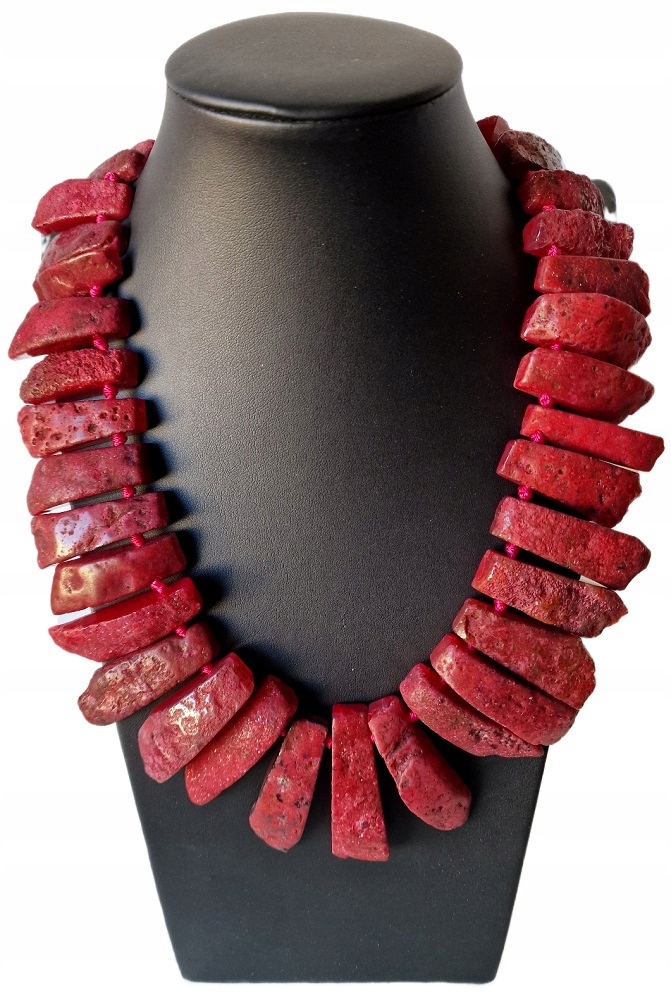 Achát Rubínový Přírodní Náhrdelník Tantrické Kameny Akashy Láska Anahata