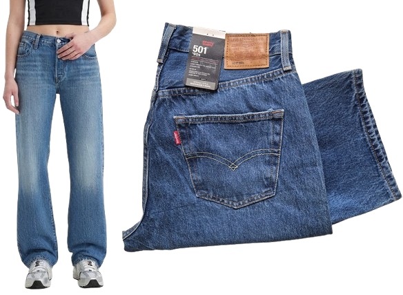 dámské džínové kalhoty Levi's 501 90's W29 L30 29/30 jednoduché
