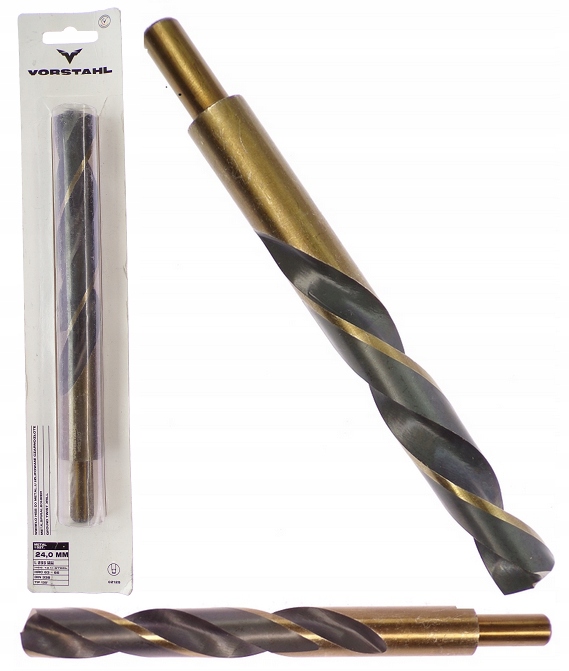 Vrták Do Kovu 24 mm 24 mm FI24 Hss Zapuštěný Podtáčený Hss-g Úchop 13 mm