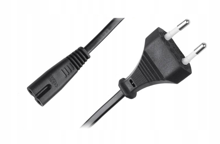 KABEL PRZEWÓD ZASILAJĄCY C7 RTV AGD RADIO ÓSEMKA 2 PIN WTYCZKA PŁASKA 3m Kod producenta KPO2771C-3