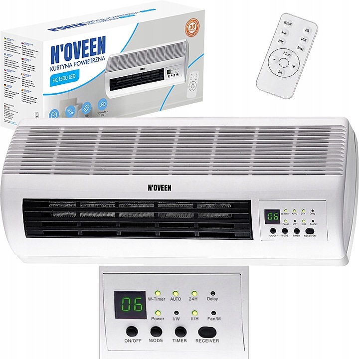 Energeticky Úsporný Ohřívač, Vzduchová Clona, Časovač Dálkové Ovládání