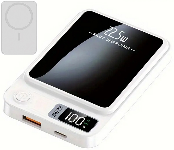 Rychlá Bezdrátová Power Banka MagSafe Indukční 10000 mAh 22,5 W Usb-c Pd
