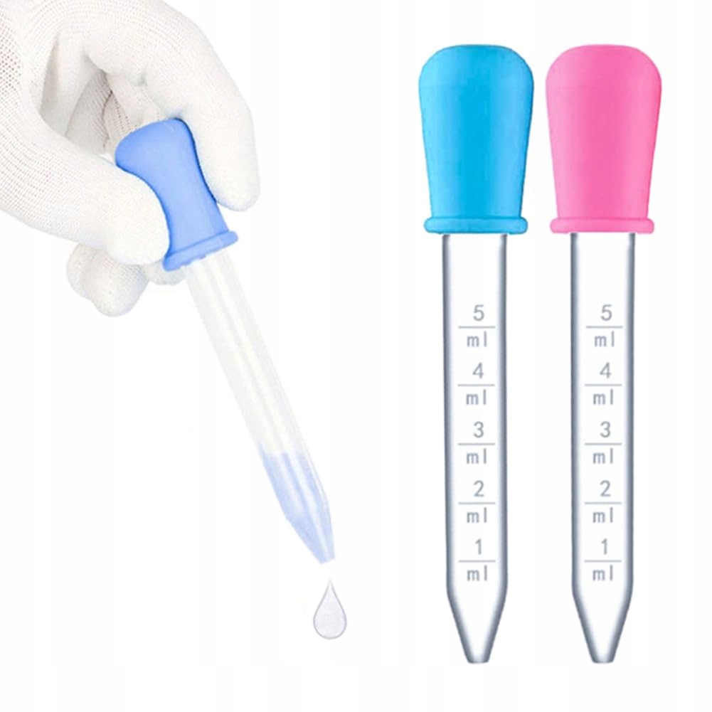 PIPETA PLASTIKOWA DOZOWNIK ZAKRAPLACZ MIARKA DZIECIĘCA Z PODZIAŁKĄ 5ml Producent PS