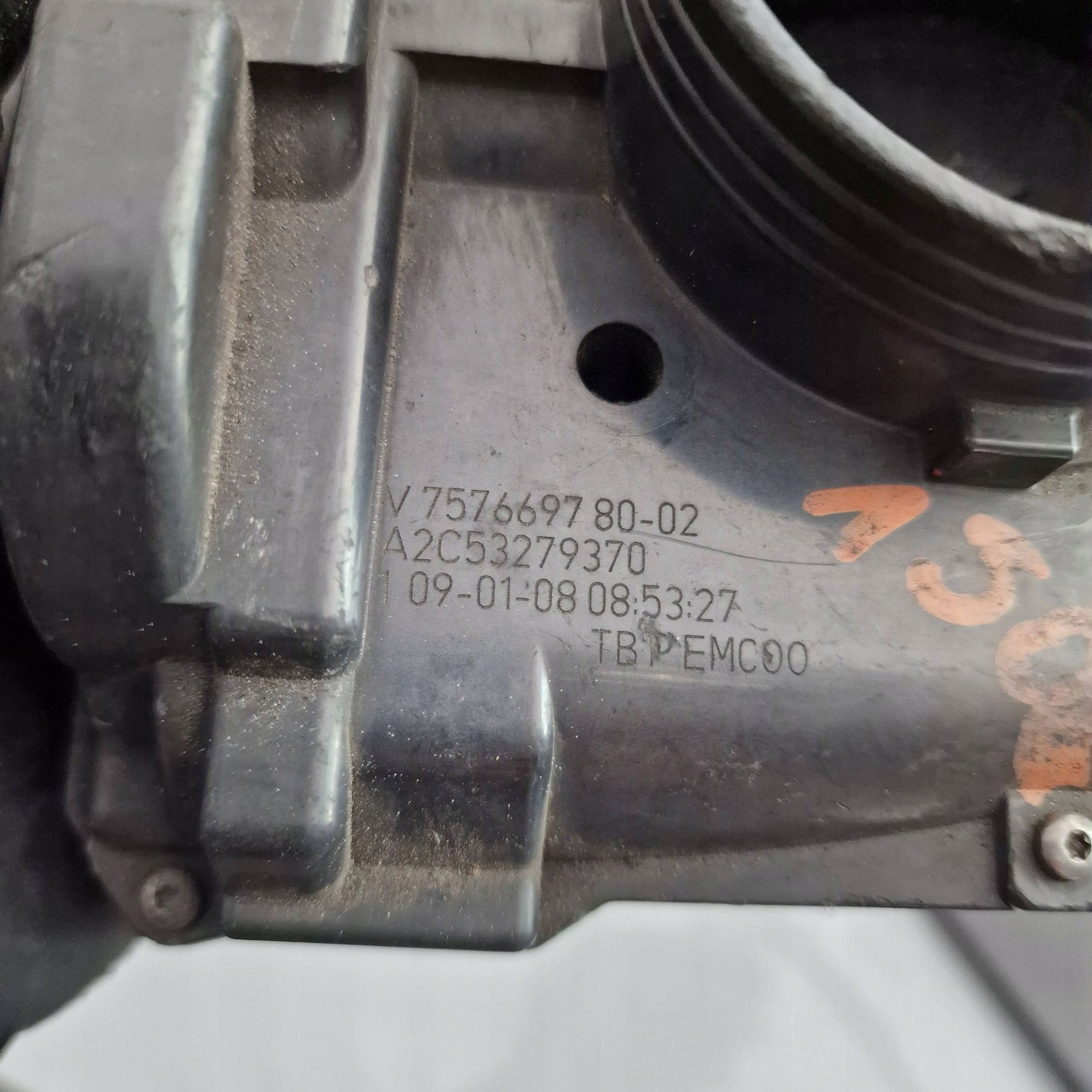 MINI ONE - COOPER Купе R56 2008 757669780 ДРОССЕЛЬНАЯ ЗАСЛОНКА