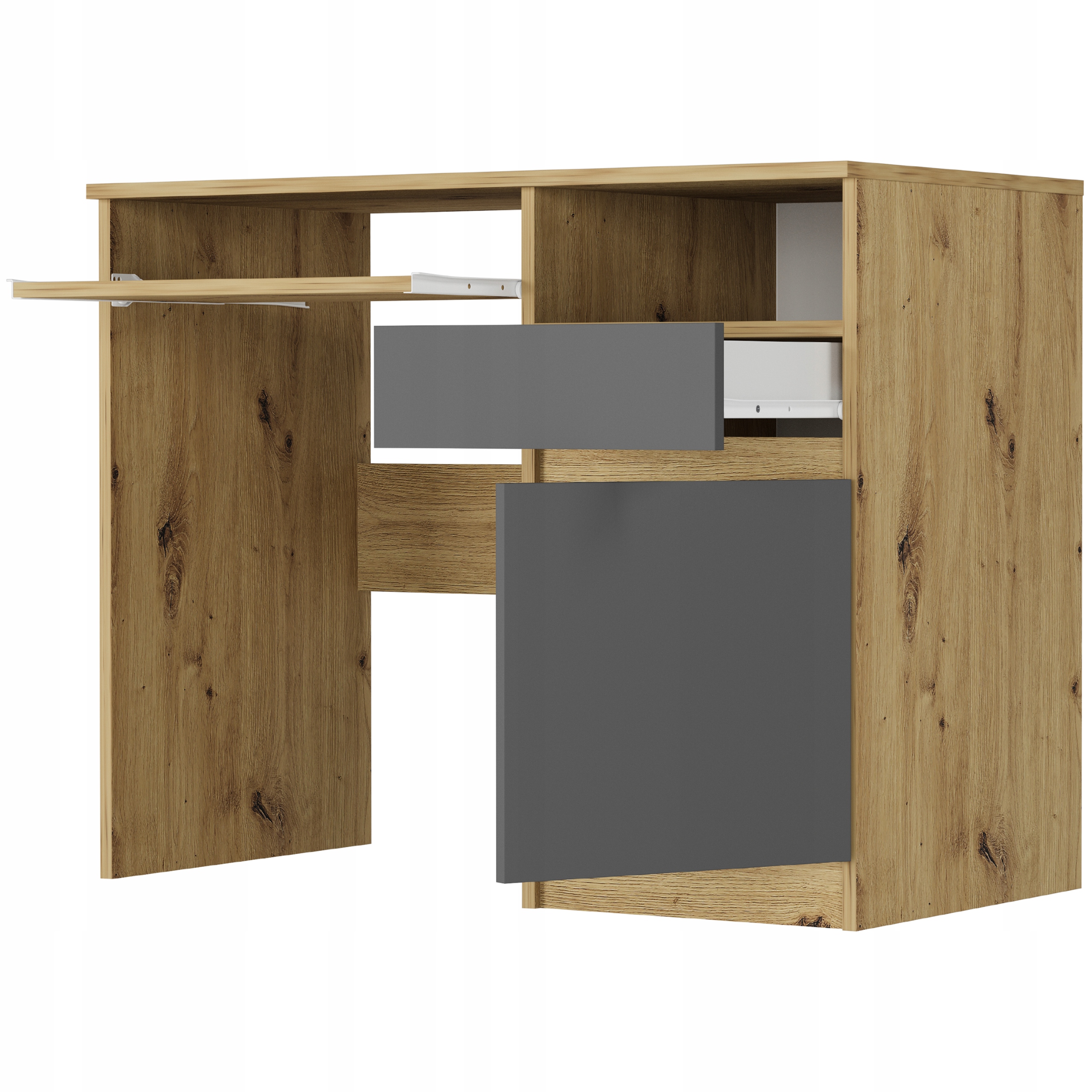 Meble biurko komputerowe stolik 96cm N-35 ARTISAN MIX ANTRACYT