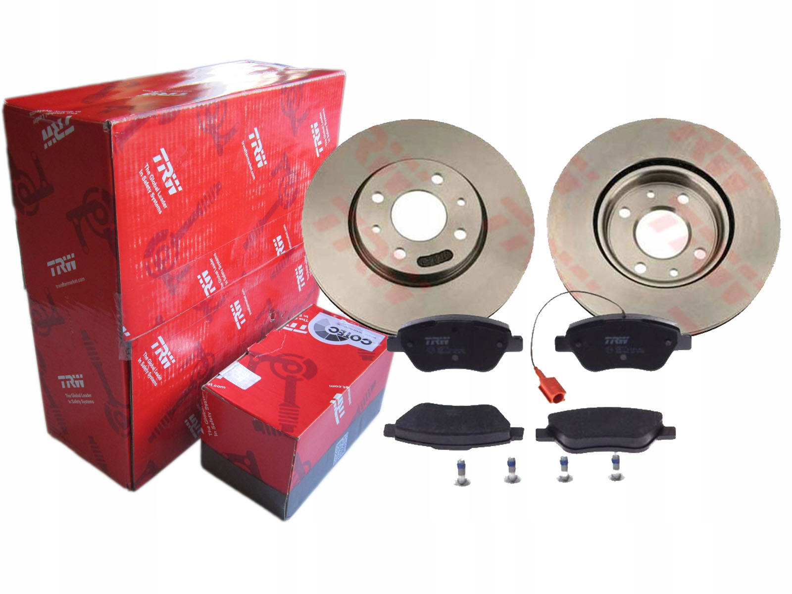 ДИСКИ И КОЛОДКИ TRW ПЕРЕДНИЕ FIAT STILO BRAVO II 500