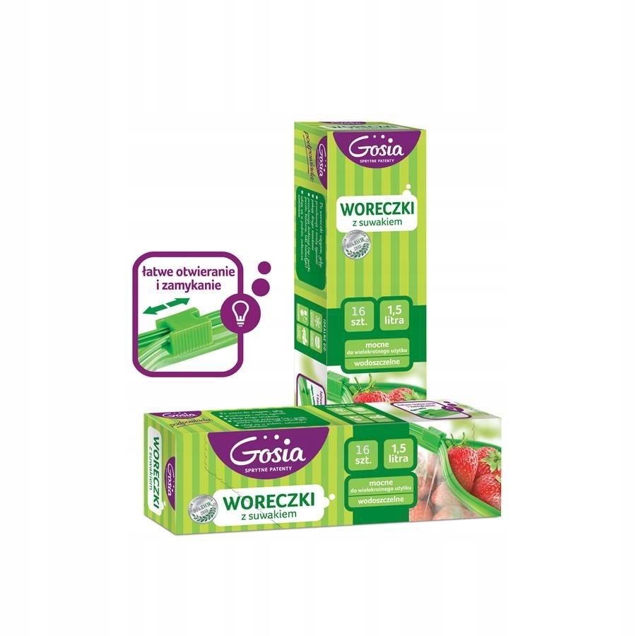 

Woreczki torebki strunowe zipper zamykane 16x1,5 L