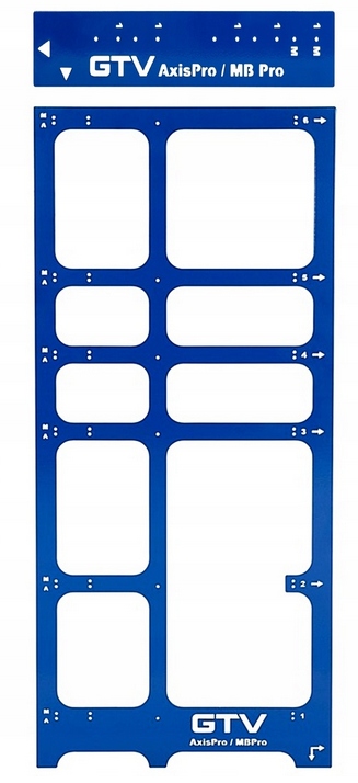 МОНТАЖНЫЙ ШАБЛОН GTV AXIS PRO MODERN BOX PRO