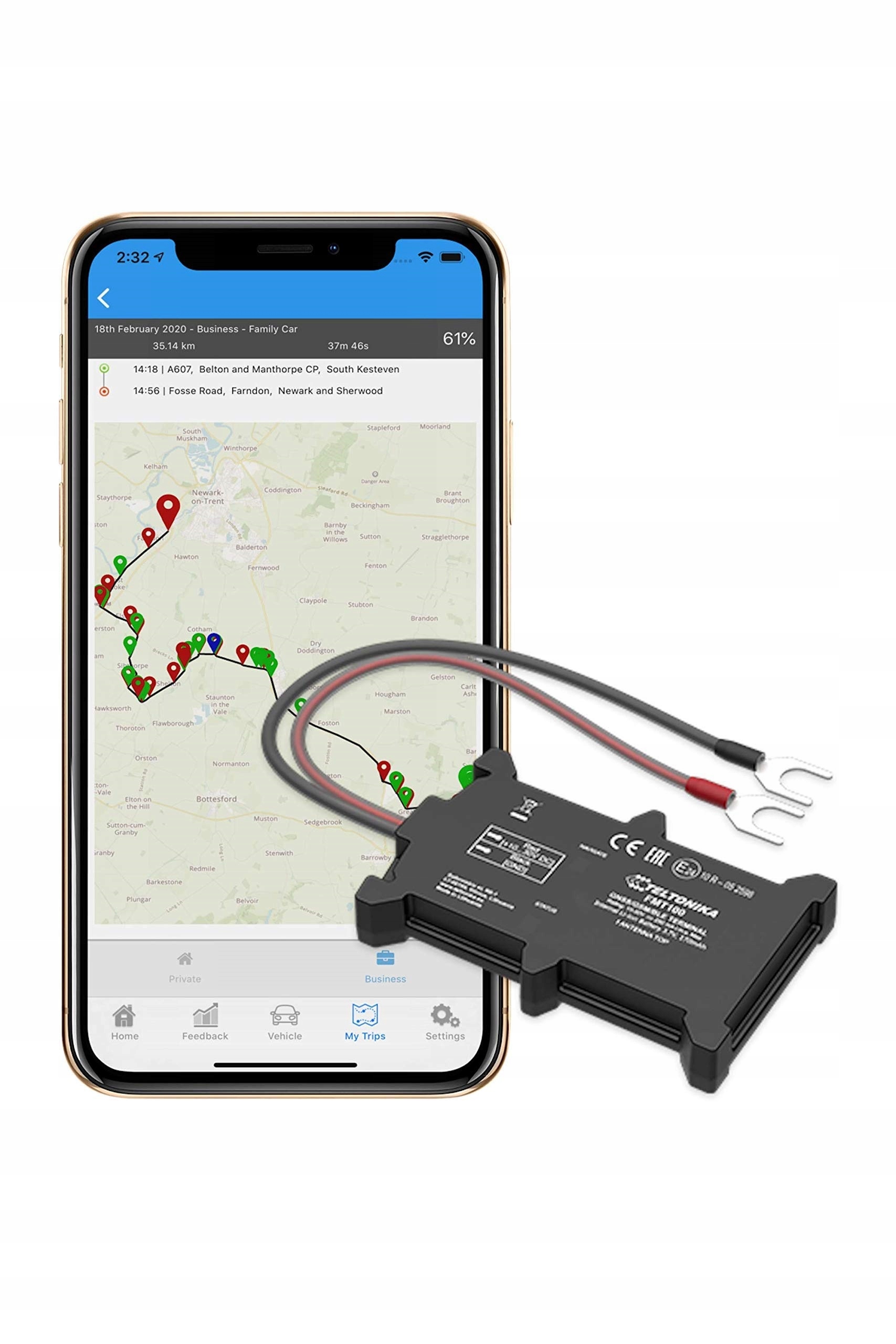 

Lokalizator Gps Bateria pojazdu łodzi FMT100