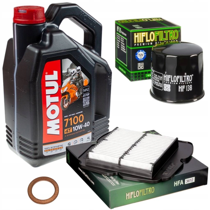 Servisný set Suzuki Sv 1000 03-07 olej Motul 7100, filtre, podložka