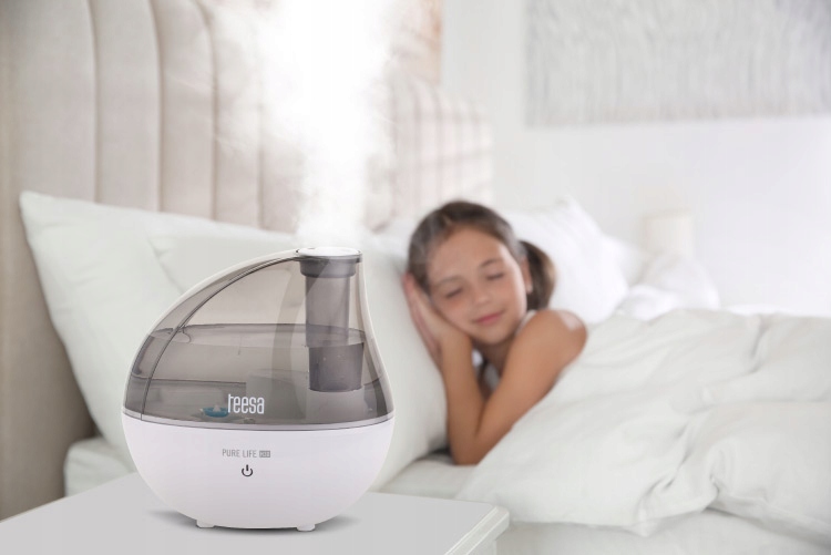 NAWILŻACZ POWIETRZA ULTRADŹWIĘK CICHY AROMATERAPIA Moc 12 W