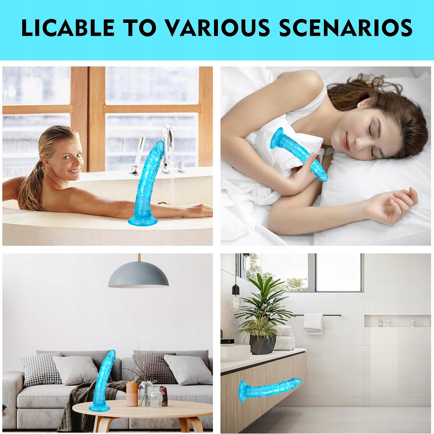 LIFELIKE LOVER Realistyczny Dildo 18cm Silikonowy z Mocną Przyssawką — miniatura 7