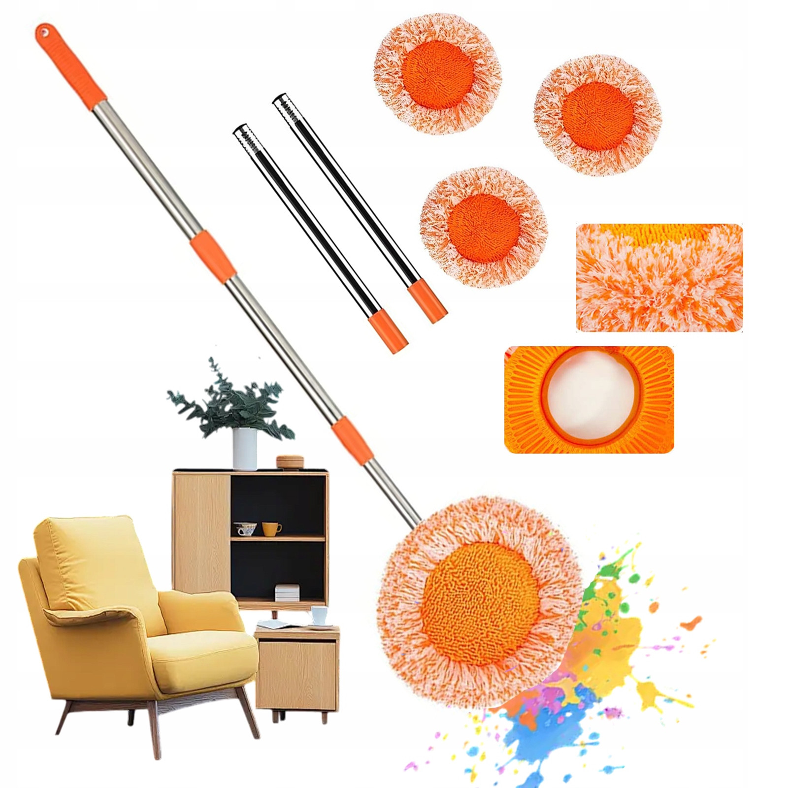 Levně Rotační Mop 360 Spin Turbo 3 Vyměnitelné Hlavice