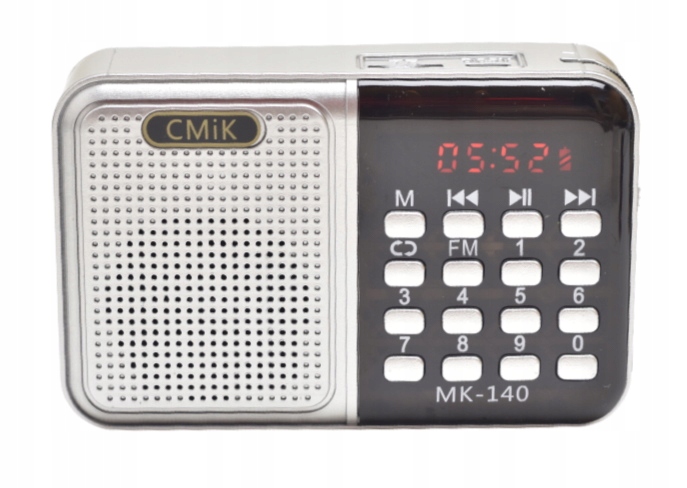 MAŁE PRZENOŚNE RADIO GŁOŚŃE USB PENDRIVE KARTY SD Kolor wielokolorowy