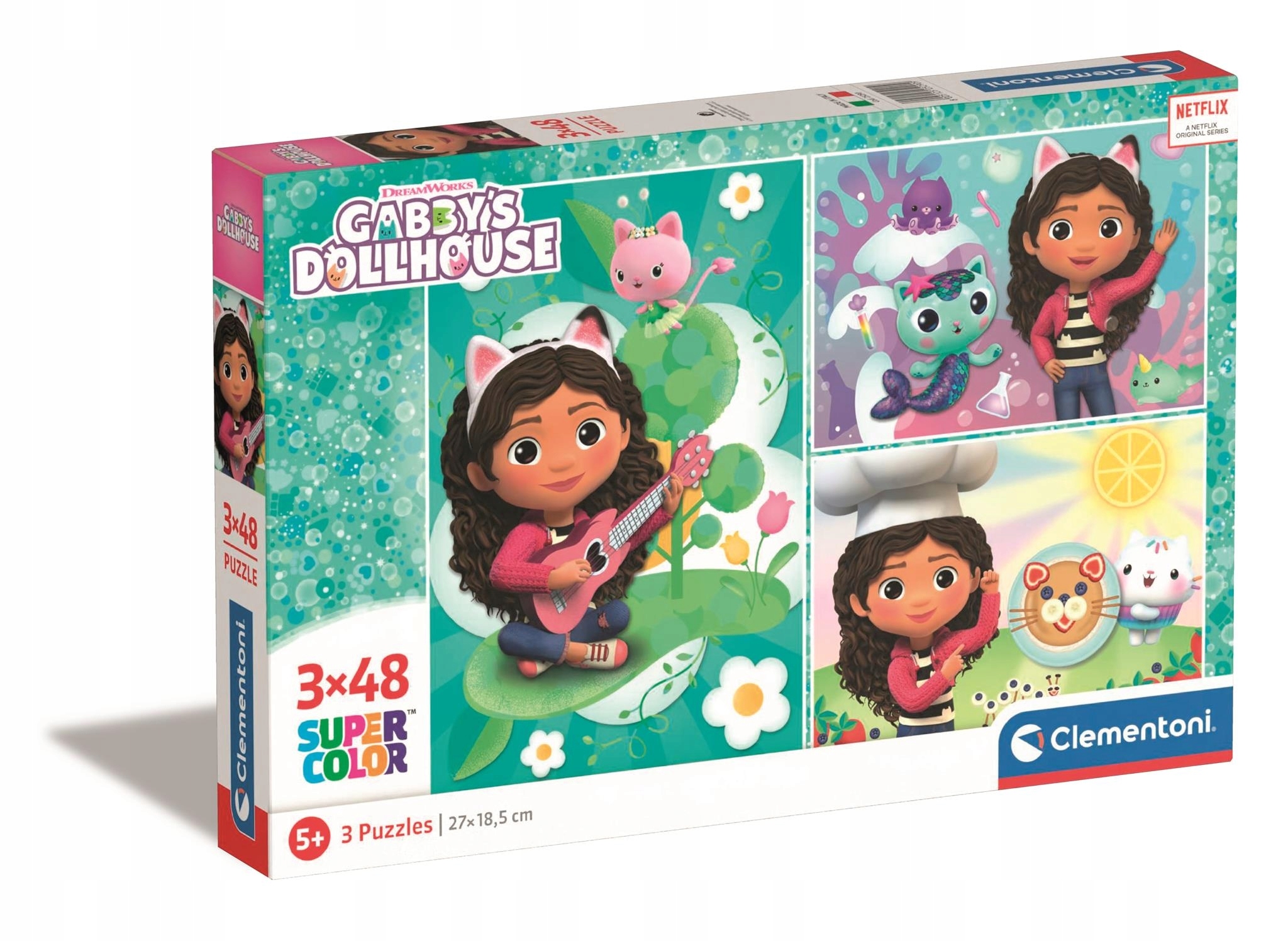 

Clementoni, Puzzle Kolor 3x48: Koci Domek Ga