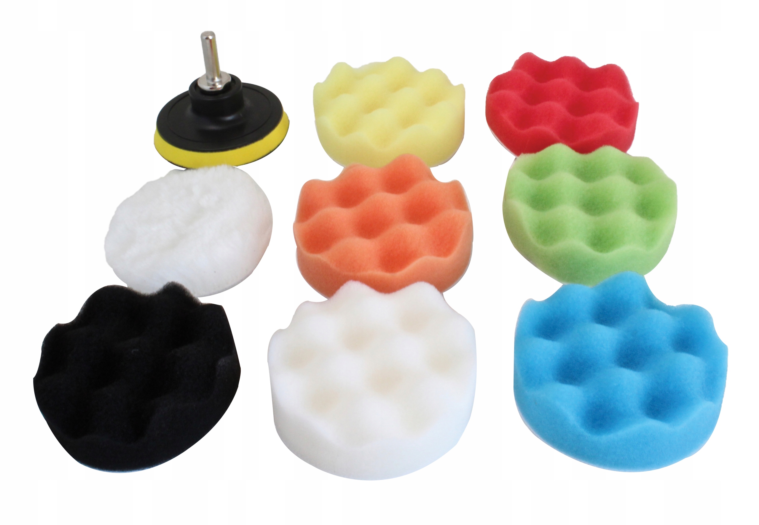 Zestaw Gąbek Polerskich 80mm Z Dyskiem Satra S-9PS80