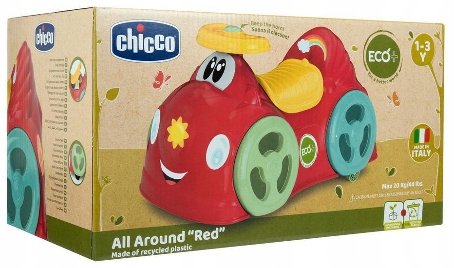 Jeździk All Around czerwony Eco+