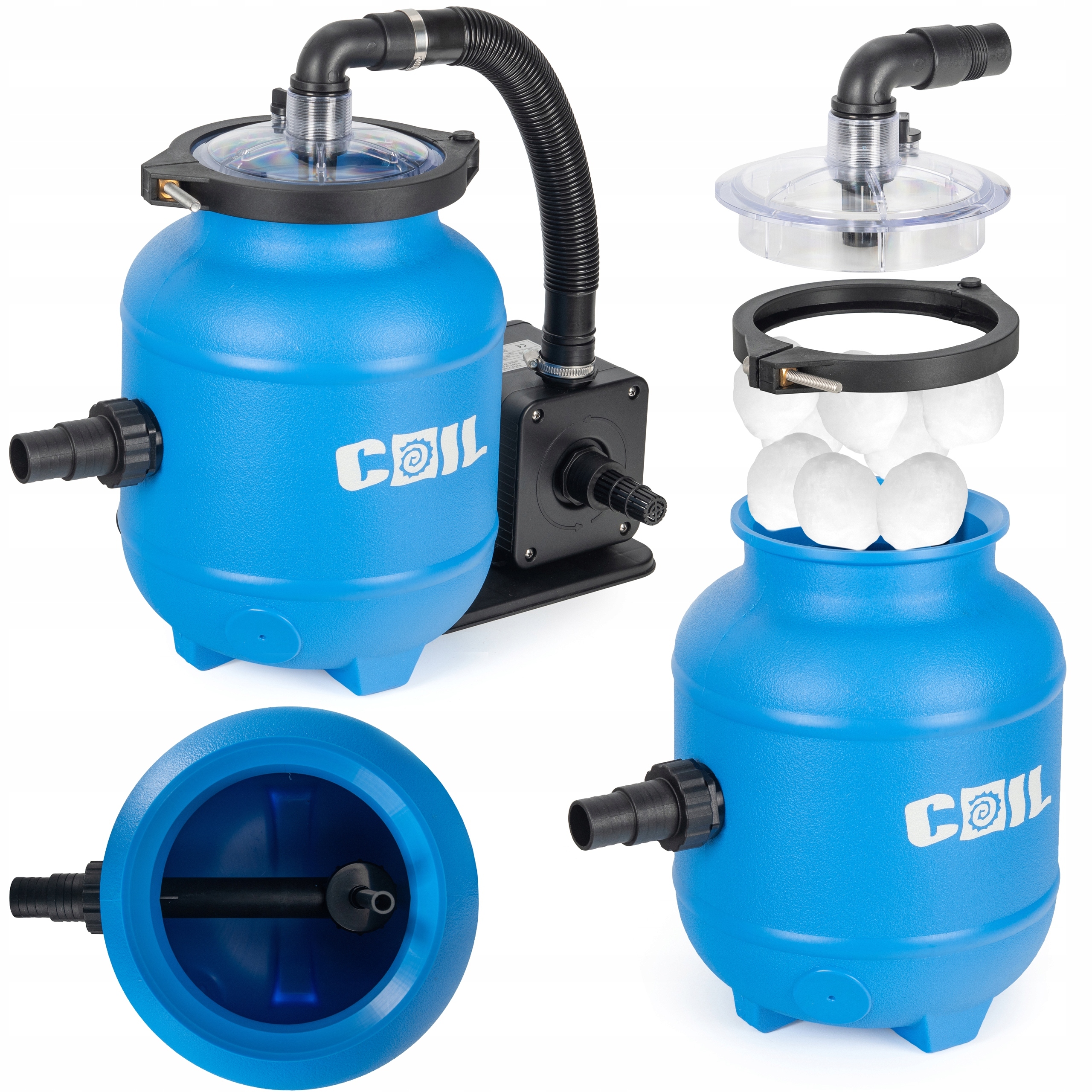 Piesková Pumpa filter Do Bazéna 100W Pieskovej Filtrácie 4000 l/h +guličky Aqua
