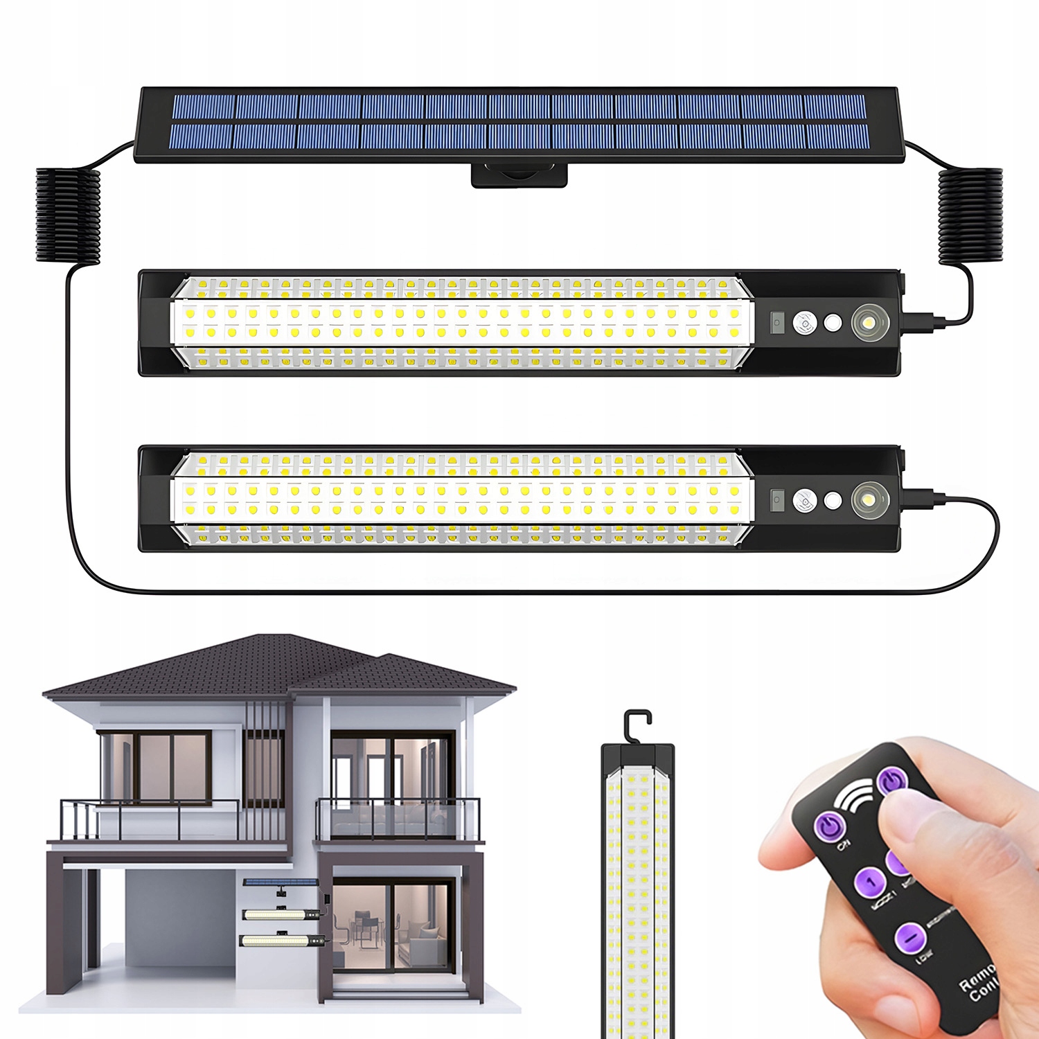 Led Solární Lampy 270° Široké 3 Režimy Osvětlení, Senzor Pohybu Do Zahrady