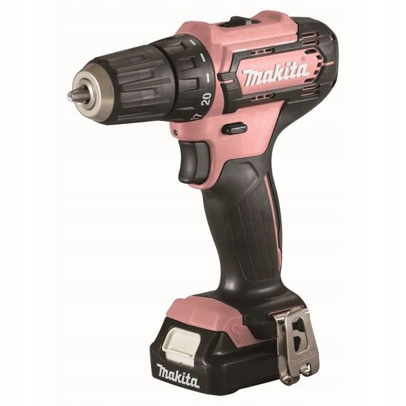 Makita DF333DSAP1 aku šroubovák Cxt 12V/2Ah, 30Nm, 450-1700 ot./min, růžový