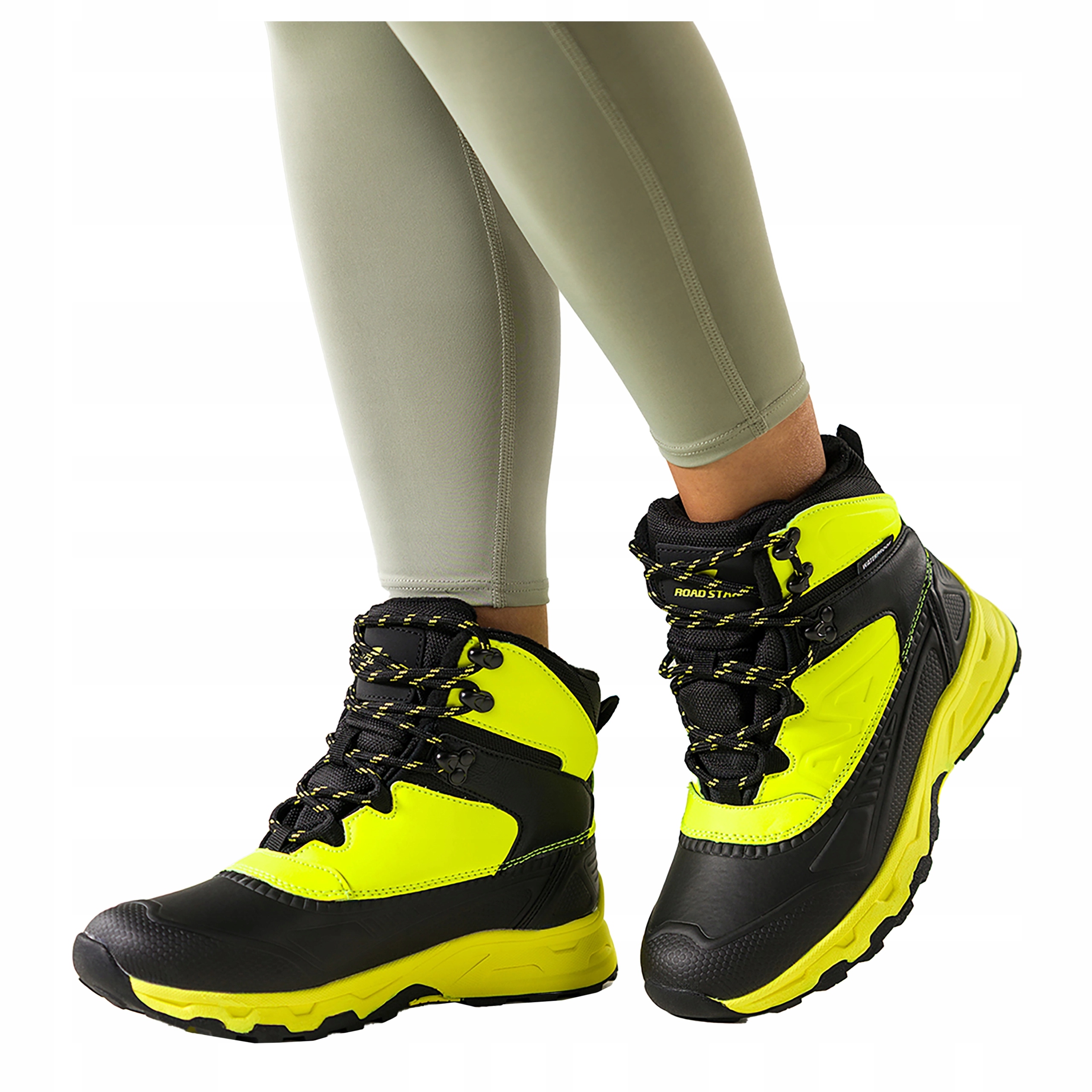 Dámské Trekingové Boty Černé Pohodlné Sportovní Běhounová podrážka vel. 37