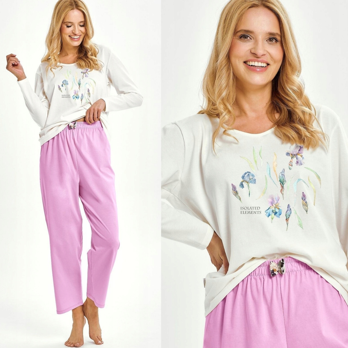 Taro Piżama Damska Długa Monica 3459 L