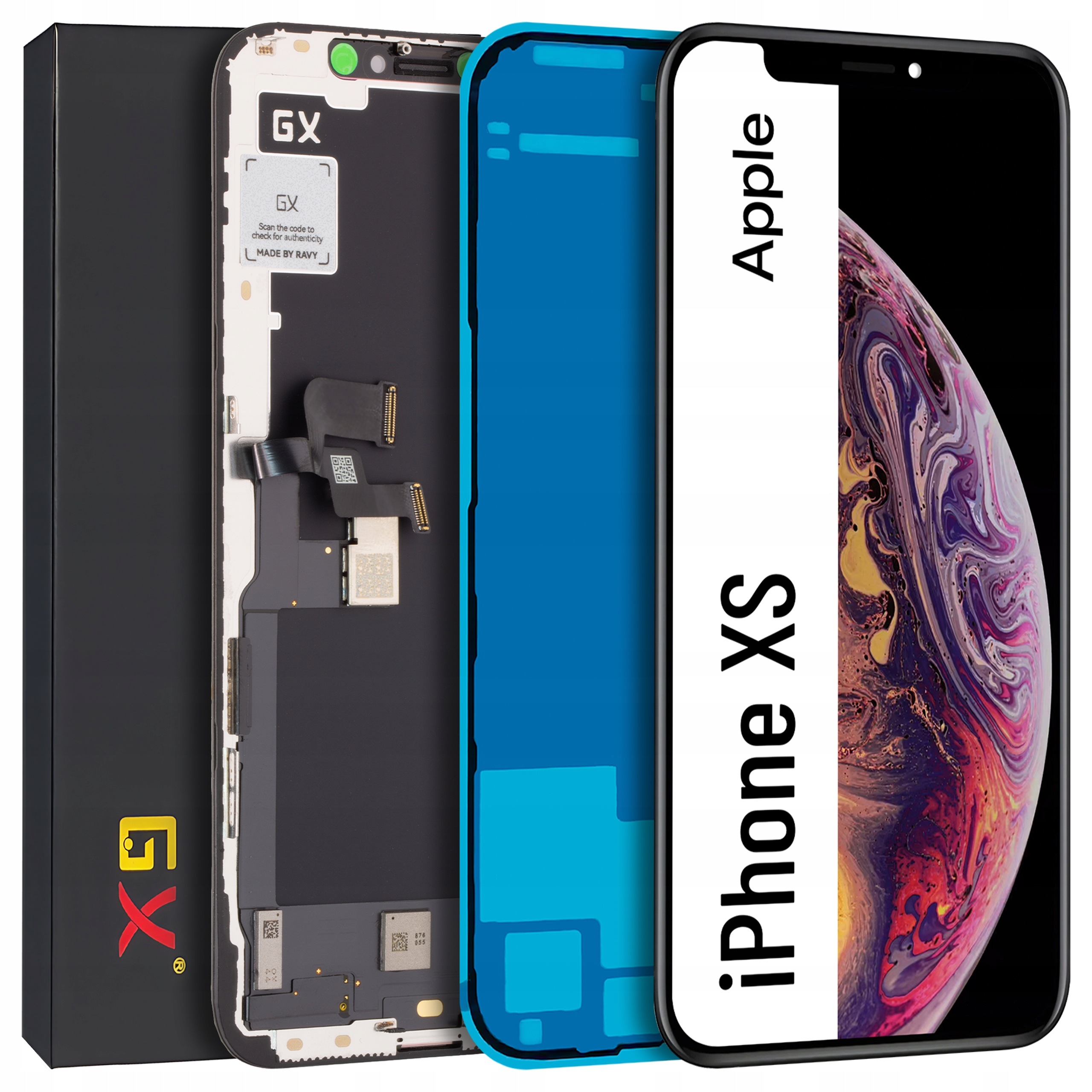 Displej s rámečkem Gx Amoled pro iPhone Xs Těsnění